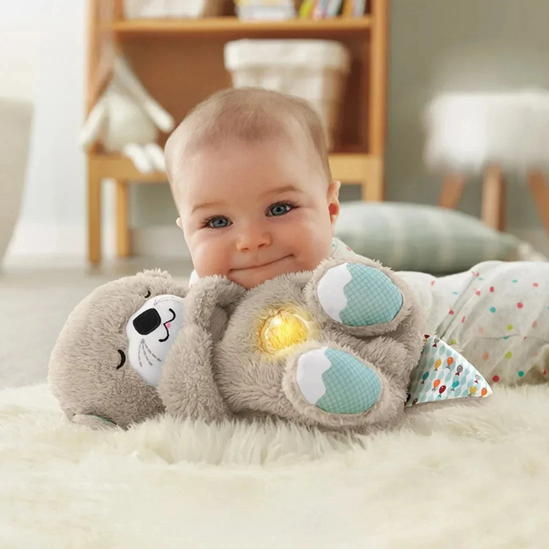 Baby Breathing Otter Plush