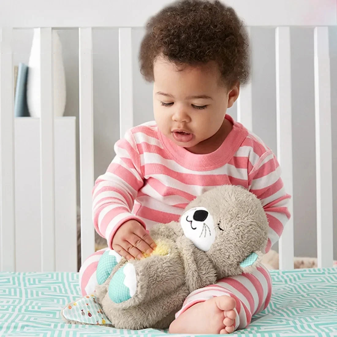 Baby Breathing Otter Plush